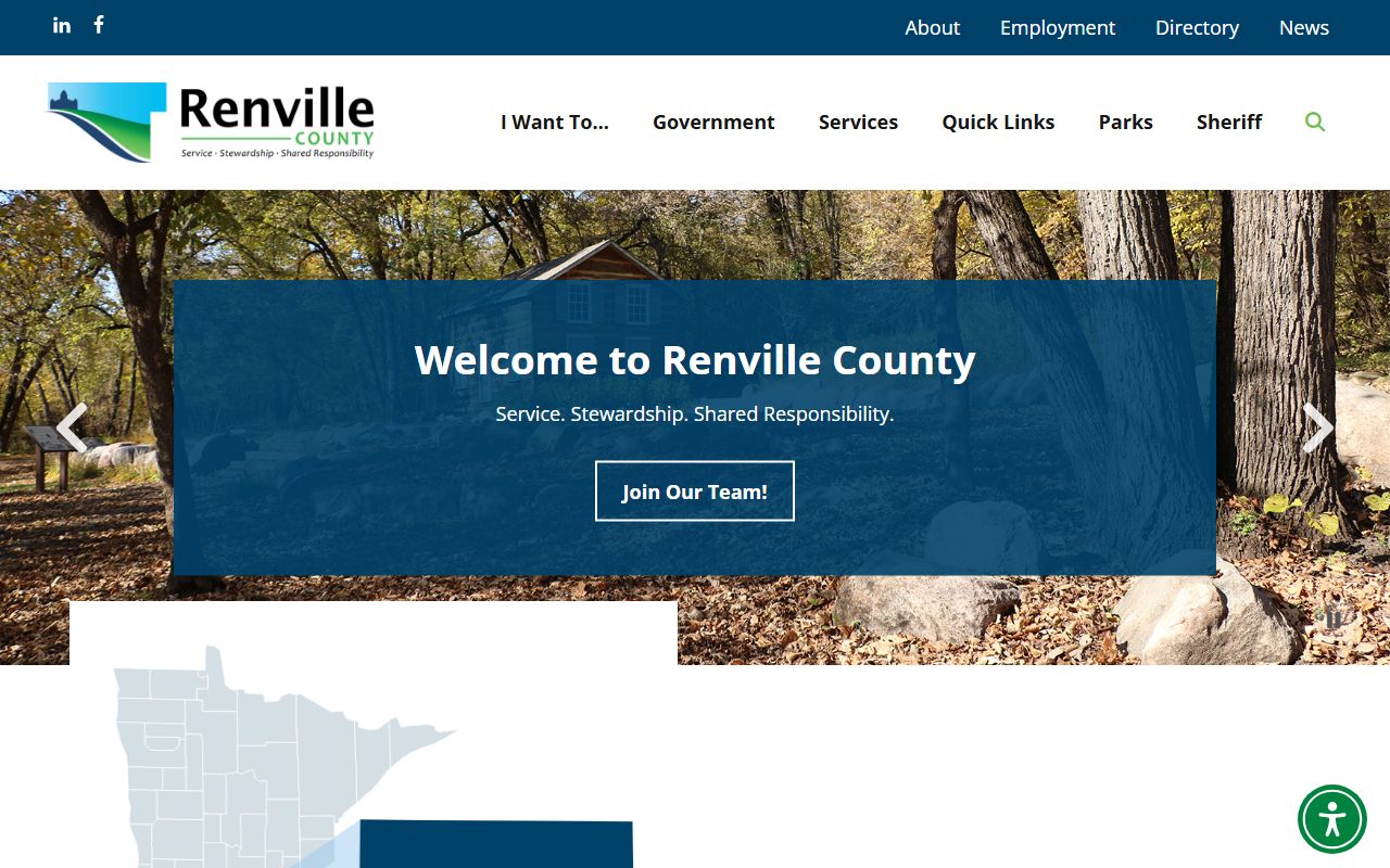 Renville County court records county homepage